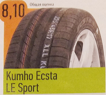 Kumho Ecsta LE Sport